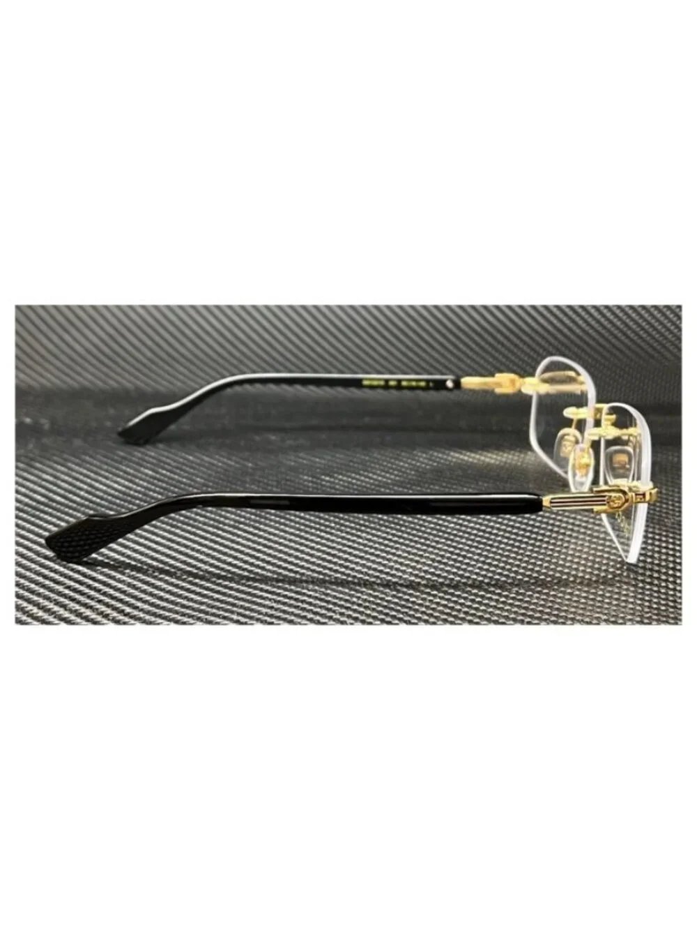 New Gucci Men  Black Gold Eyeglasses  56- 16- 140